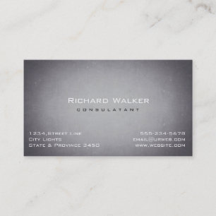 Carte De Visite Chalkboard Professional élégant Black Board Simple