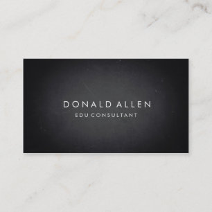 Carte De Visite Chalkboard Retro Black Professional