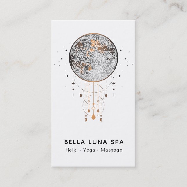 Carte De Visite Chaman lunaire d'univers de lune cosmique de *~* (Devant)