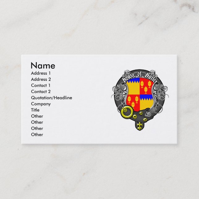 Carte De Visite Chambre de maître d'hôtel (Devant)