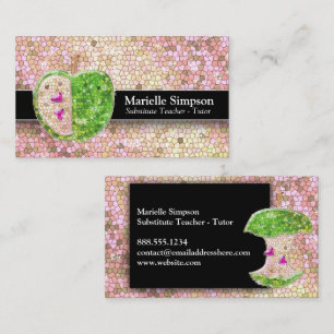 Carte De Visite Champagne Parties scintillant Pomme Substitut Ense