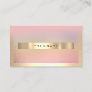 Carte De Visite Champaign Or Cadre Métallic Ombre Luxe VIP