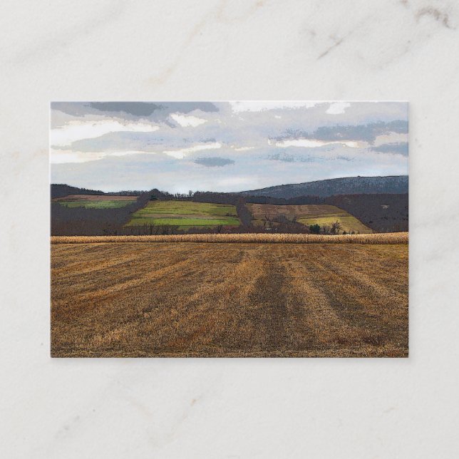 Carte De Visite Champs de Patchwork ATC (Devant)