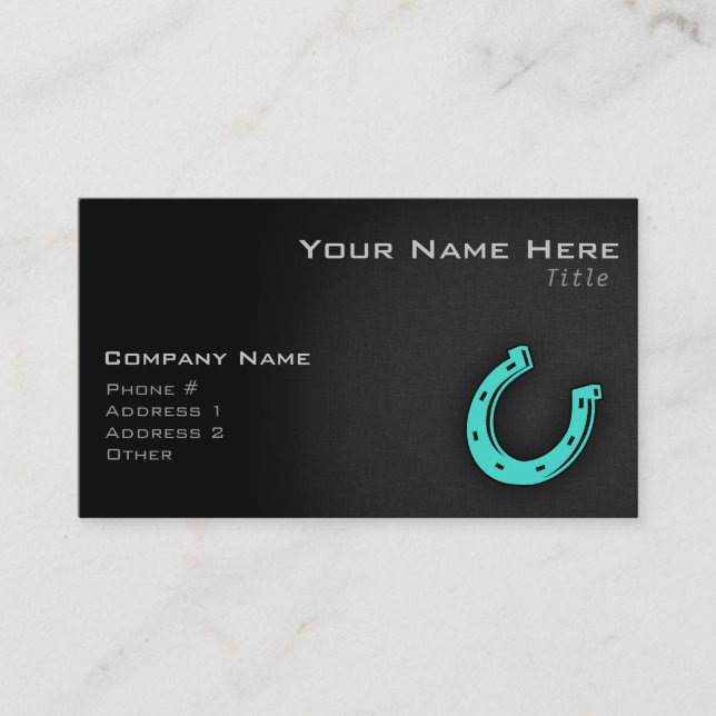 Carte De Visite Chandail vert turquoise (Devant)