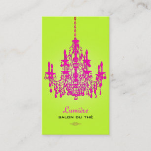 Carte De Visite Chandelier en cristal rose chaud PixDezines/do-it-