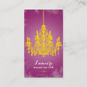Carte De Visite Chandelier en or PixDezines/DO-IT-YOURSELF couleur