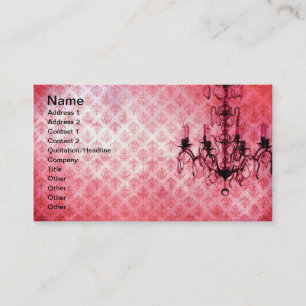 Carte De Visite Chandelier en papier peint Grunge, Arrière - plan 