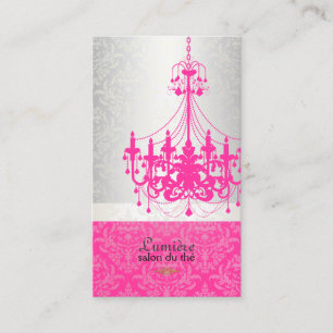 Carte De Visite Chandelier rose chaud PixDezines/DO-IT-YOURSELF co