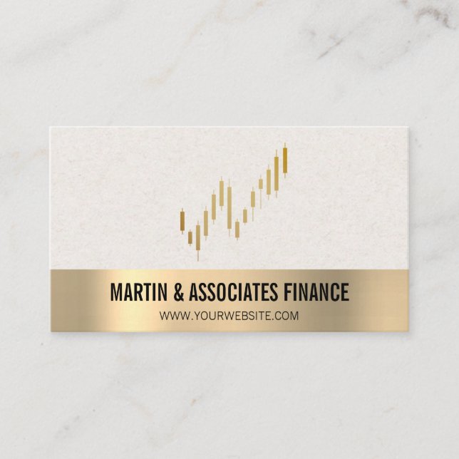 Carte De Visite Chandeliers stocks | Finance | Découpe Or (Devant)