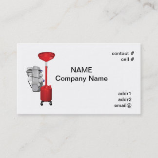 Carte De Visite changement d'huile à moteur