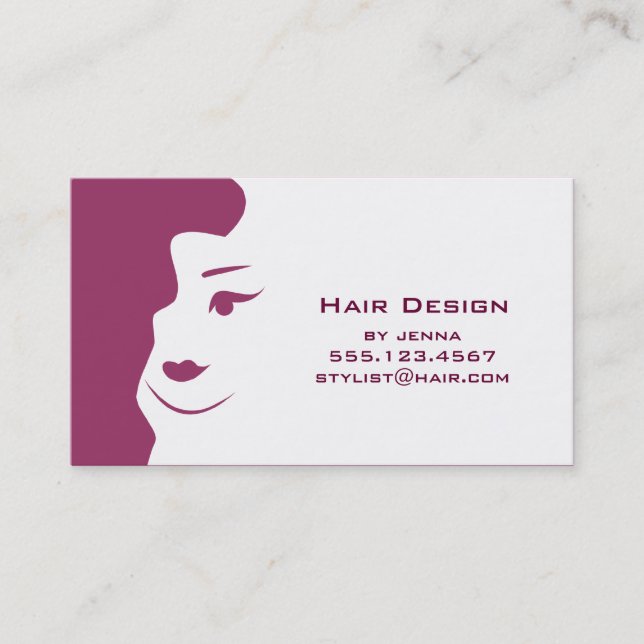 Carte De Visite Changez la couleur - autobus de Cosmetologist de (Devant)