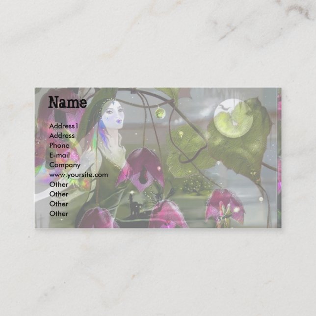 Carte De Visite Chanteur au clair de lune ! (Devant)
