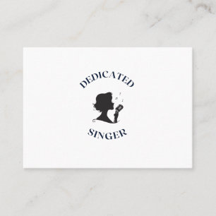 CARTE DE VISITE CHANTEUR DÉDIÉ