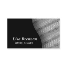 Chanteur d'opéra, musicien, notes de classiques