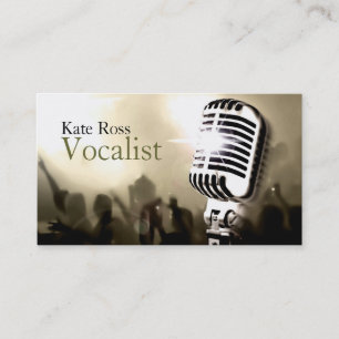 Carte De Visite Chanteur, Vocaliste, Solo, Performance Entertainme