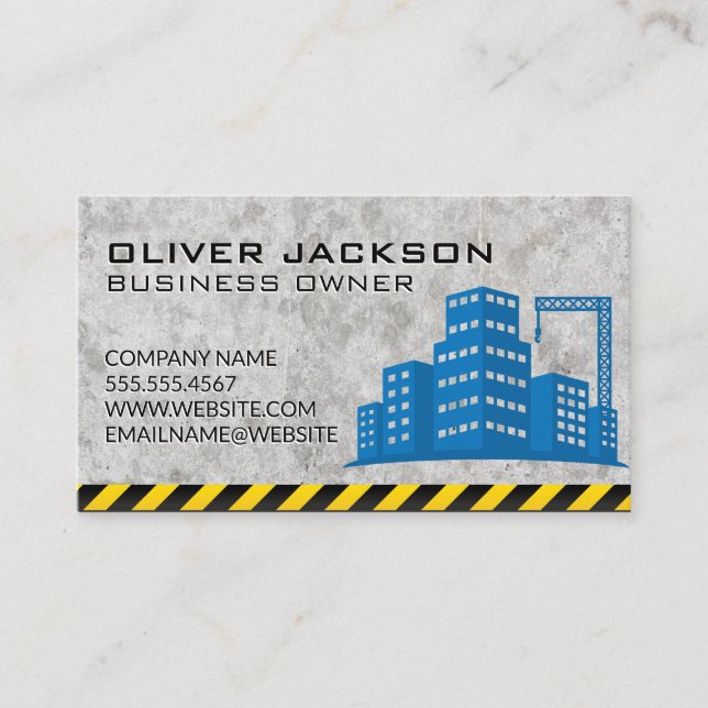 Carte De Visite chantier | Béton (Devant)
