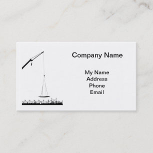 Carte De Visite Chantier de construction avec la grue
