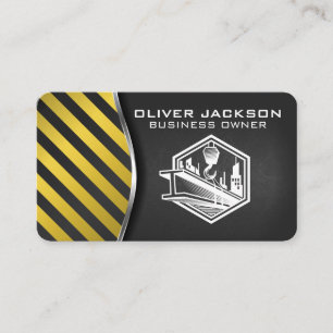 Carte De Visite Chantier de construction Promoteur Entrepreneu