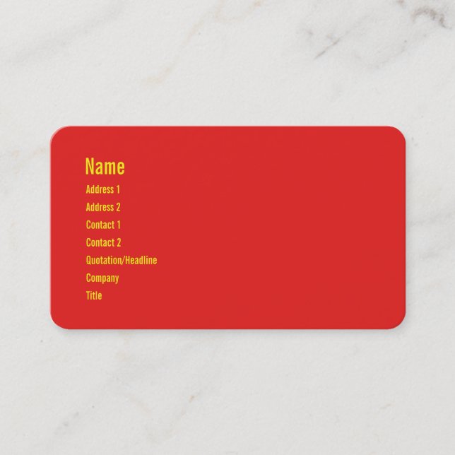 Carte De Visite Chào / Hello ~ Vietnam / Vietnamien / Tiêt Viêt (Devant)