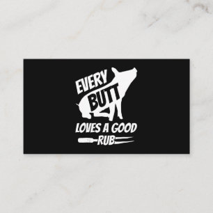 Carte De Visite Chaque Butt Aime Un Bon BBQ De Porc De Cochon Fou