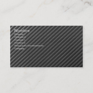 CARTE DE VISITE CHARBON FIBER