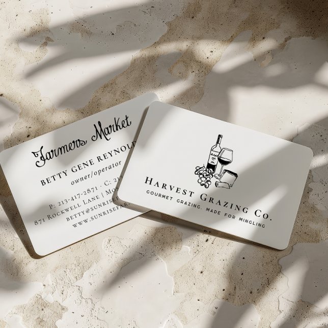 Carte De Visite Charcuterie Gourmet Pâturage & Vin (Créateur téléchargé)