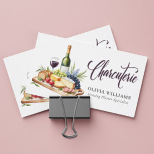 Carte De Visite Charcuterie Pâturage Aquarelle Moderne