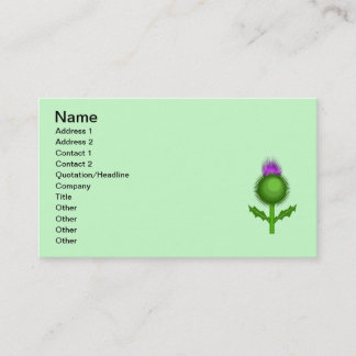 Carte De Visite chardon_Vector_Clipart