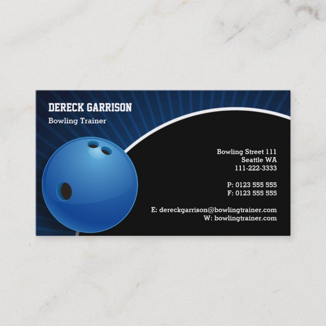 Carte De Visite Chargeur de quilles | Sport parfait (Devant)