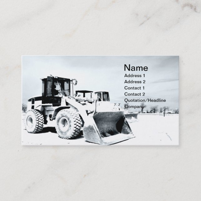 Carte De Visite chargeur frontal (Devant)