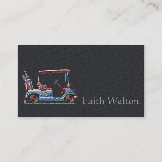 Carte De Visite Chariot de golf mignon (Devant)