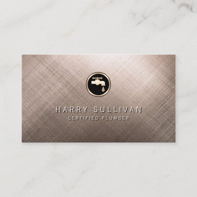 Carte De Visite Chariot de plomberie à fuiter Faucet Home Réparati (Devant)