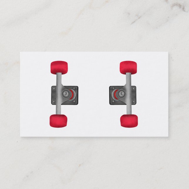 Carte De Visite Chariot de skateboard (Dos)