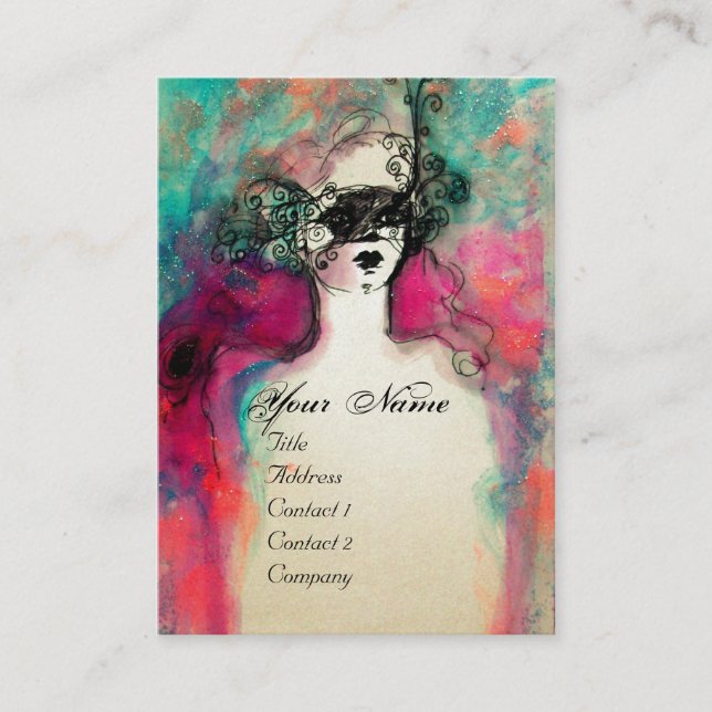 Carte De Visite CHARM MONOGRAM Livre blanc Pearle (Devant)