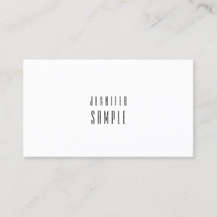 Carte De Visite Charmant Design Minimaliste Moderne Clair Simple