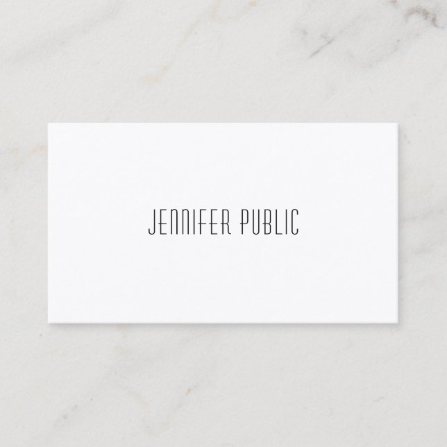 Carte De Visite Charme Moderne Design Professionnel Smart Plaque (Devant)