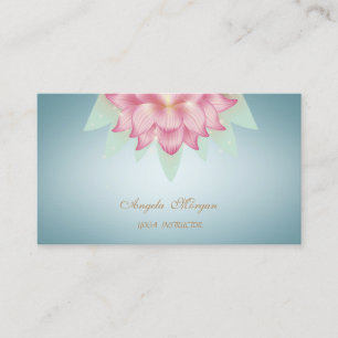 Carte De Visite Charme Professionnel Lotus Flower