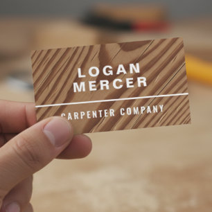 Carte De Visite Charpentier Moderne Menuiserie & Construction C