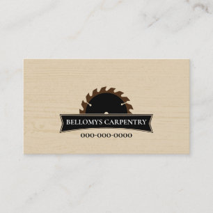 Carte De Visite Charpentier professionnel Grain de bois