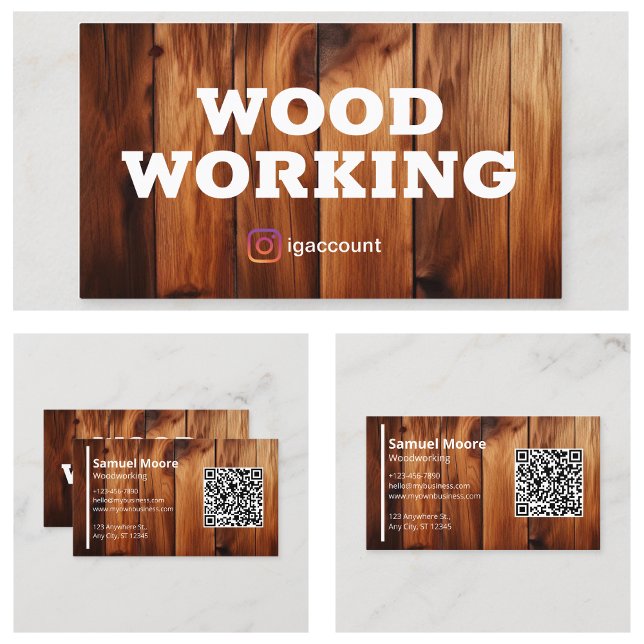 Carte De Visite Charpentiers de scierie professionnels (Woodworking Professional Sawmill Carpenters Business Card
)