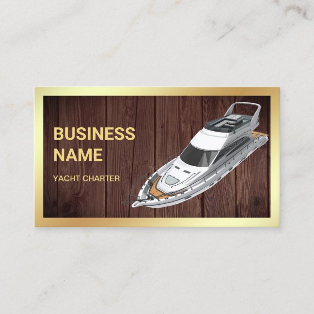 Carte De Visite Charrette de luxe Rustic Wood Gold (Devant)