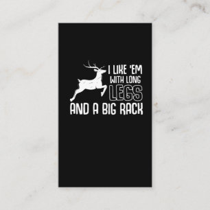 Carte De Visite Chasse aux cerfs dans la forêt