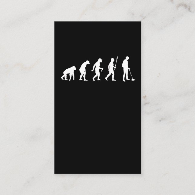 Carte De Visite Chasseur de trésors de l'évolution des détecteurs  (Devant)