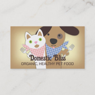 Carte De Visite chat chien fait maison nourriture pour animaux de 
