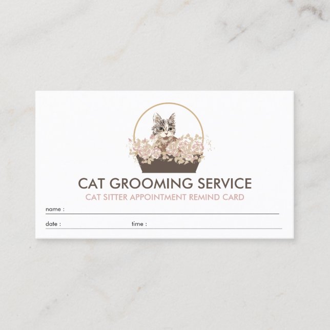 Carte De Visite Chat de rendez-vous (Devant)