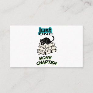 Carte De Visite Chat Juste Un Chapitre de Plus