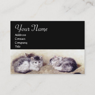 CARTE DE VISITE CHAT MÈRE AVEC CUISINE