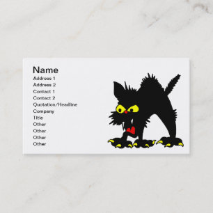 Carte De Visite Chat noir
