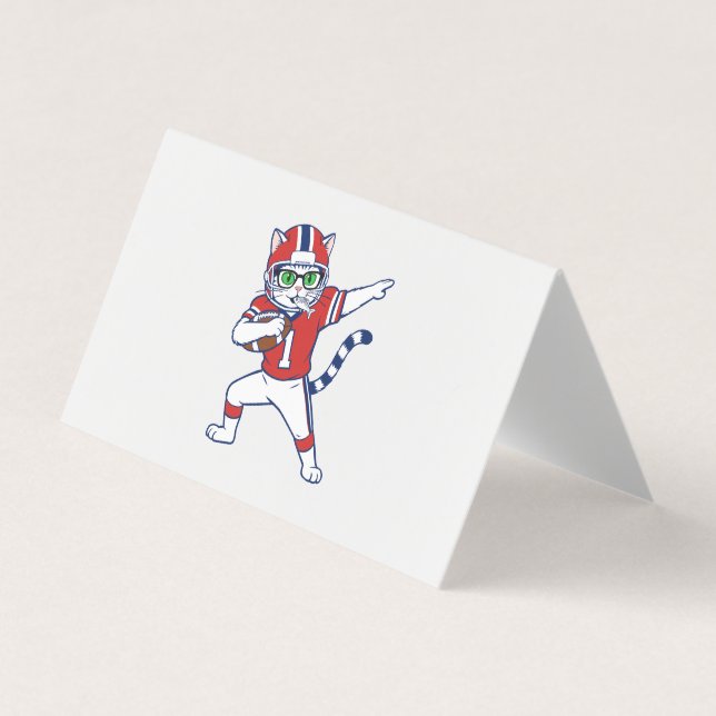 Carte De Visite Chat Touchdown  (Devant)