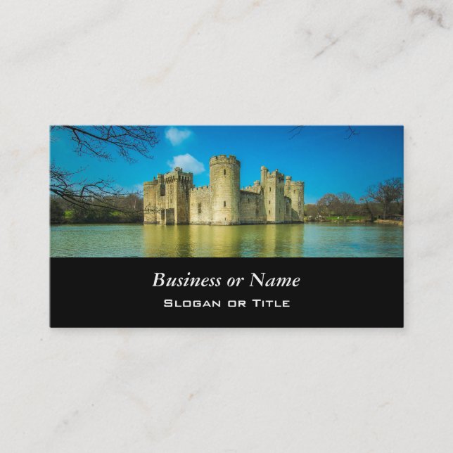 Carte De Visite Château de Bodiam pittoresque dans East Sussex Eng (Devant)